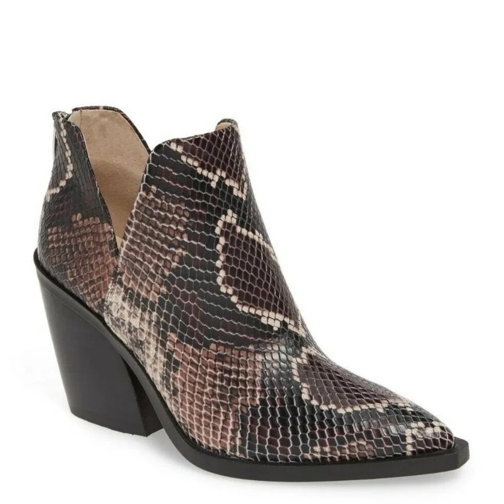 Vence Camuto  Snakeskin Ankle Booties